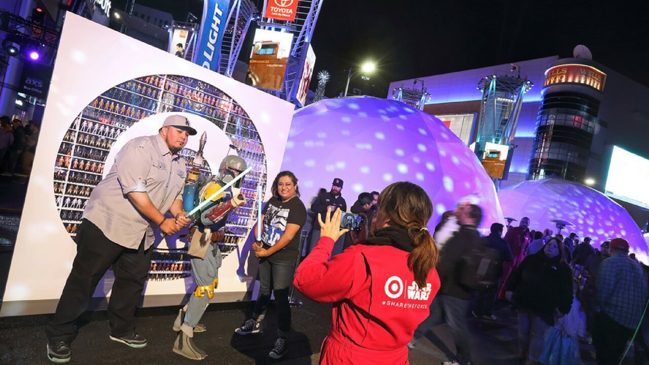 Corporate Event Planner Los Angeles Target Star Wars Experiential Activation Staples Center Live Special Events JG2Collective