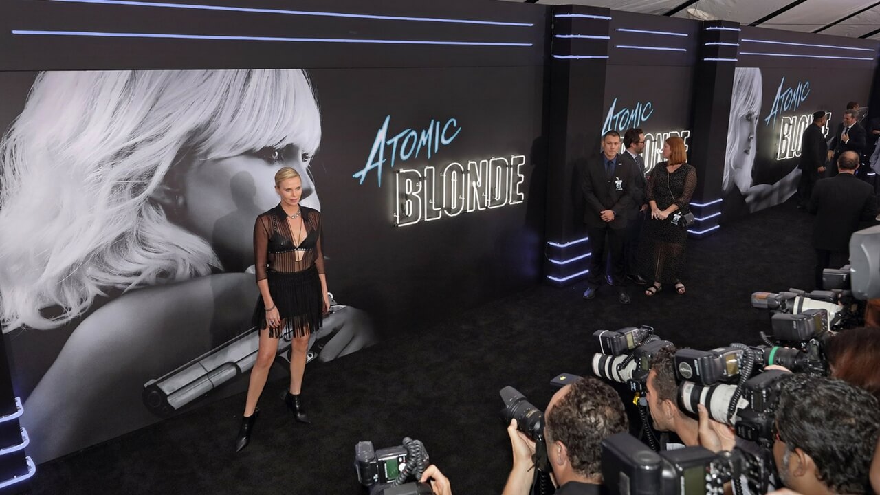 Movie Premiere Event Planning Charlize Theron Los Angeles Atomic Blonde Movie Premiere DTLA Event Production JG2Collective